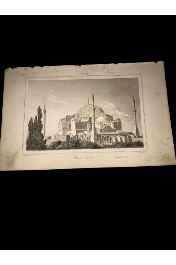 Aya Sofya Camii Gravürü